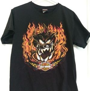 Harley Davidson 3D tee w/Looney Toones